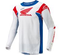 Alpinestars Honda Racer Iconic Motocross Jersey, weiß/blau/rot, Größe M
