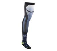 Alpinestars Knee Brace Socken blau-gelb fluo-weiß-schwarz L/2XL