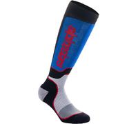 Alpinestars Plus Motocross Socken, schwarz/rot/blau, Größe S