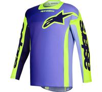 Alpinestars Racer Portl Motocross Jersey, lila/gelb, Größe S