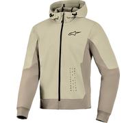 Alpinestars Radium Tech Motorrad Zip Hoodie, grau-beige, Größe L für Männer