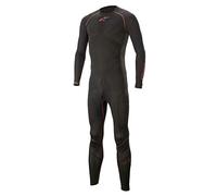 Alpinestars Ride Tech Lite 1-teiliger Unteranzug, Motorrad Unterwäsche für Herren und Damen, Funktionsunterwäsche, Atmungsaktiv, Strapazierfähig, Schwarz/Rot, XL-XXL
