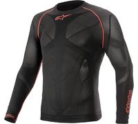 Funktionsshirt Alpinestars Ride Tech V2 Top Long Sleeve Summer Langarm, XS/S XS/S black red