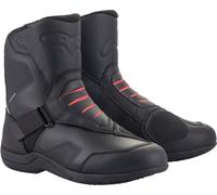 Alpinestars Ridge V2 Wasserdichte Motorradstiefel, schwarz-rot, Größe 42 für Männer