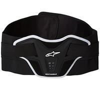 Alpinestars Mx Nierengurt Saturn Schwarz-Weiß (One Size, Schwarz)