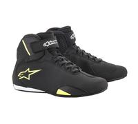 Alpinestars Sektor Schuhe, schwarz-fluogelb Größe: 47,5