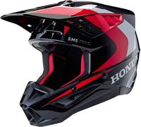 Alpinestars SM5 Honda Motocross Helm, schwarz-rot, Größe S für Männer