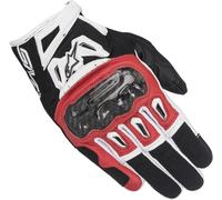 Alpinestars SMX-2 Air Carbon V2 Motorrad Handschuhe, schwarz/rot/weiß, Größe 2XL