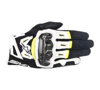 Alpinestars SMX-2 Air Carbon V2 Schwarz Weiß Gelb Handschuhe