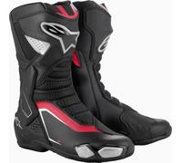 Alpinestars SMX-6 V3 Motorrad Stiefel, schwarz-rot-silber, Größe 46 für Männer