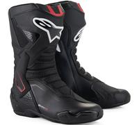 Alpinestars SMX-6 V3 Motorrad Stiefel, schwarz-weiss-rot, Größe 45 für Männer
