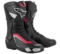 Alpinestars SMX 6 V3 Boots black silver red Gr. 46 EU Motorradstiefel grau rot