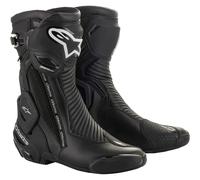 Alpinestars SMX Plus V2 Gore-Tex Motorradstiefel schwarz silber
