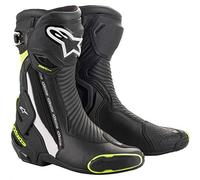 Alpinestars SMX Plus v2 Motorradstiefel (Black/White/Yellow,45)