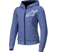 Alpinestars Stella Chrome V2 Sport Motorrad Kapuzenpullover Damen (Blau/Lila/Weiß)