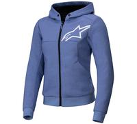 Alpinestars Stella Chrome V2 Sport Motorbike Motorrad Hoodie Blau Violett Weiß