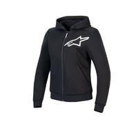 Alpinestars Stella Chrome V2 Sport Hoodie Jacke Gr. L - Damen Schwarz Weiß