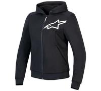 Alpinestars Stella Chrome V2 Sport Hoodie, schwarz-weiß Größe: L