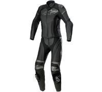Alpinestars Stella GP Plus Damen 2-Teiler Motorrad Lederkombi, schwarz-grau, Größe 46