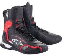 Alpinestars Superfaster Motorradschuhe, schwarz-weiss-rot, Größe 43 für Männer