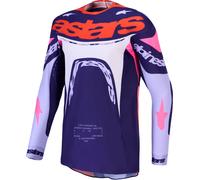 Alpinestars Supertech Dyna Motocross Jersey, lila/pink, Größe XL
