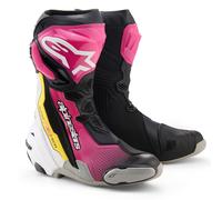 Alpinestars Supertech R Stiefel Schwarz / Pink / Weiß 42