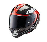 Alpinestars Supertech R10 Element Carbon Helm, schwarz/rot/weiß, Größe M (57/58)