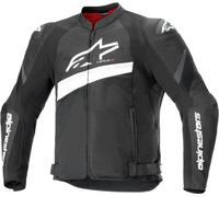 Alpinestars T-GP Plus R V4 Airflow perforierte Motorrad Textiljacke, schwarz-weiss, Größe 3XL für Männer