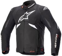 Alpinestars T-GP R V3 Drystar wasserdichte Motorrad Textiljacke, schwarz/weiß, Größe L