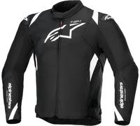 Alpinestars T-SP 1 V2 wasserdichte Motorrad Textiljacke, schwarz-weiss, Größe XL für Männer