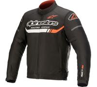 Alpinestars T-SP S Ignition Wasserdichte Motorrad Textiljacke, schwarz-weiss-rot, Größe 3XL für Männer