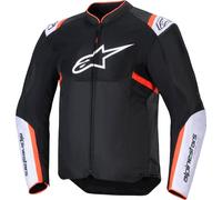 Alpinestars T-Sps Air V2 Motorrad Textiljacke, schwarz/weiß/rot, Größe L