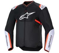 Alpinestars T-SPS Air V2 Textiljacke, schwarz-weiß-fluorot Größe: L