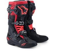 Alpinestars Motocross-Stiefel Tech 10 2026, schwarz-rot, Größe 46 für Männer
