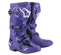 Alpinestars Tech 10 Motorradstiefel lila-schwarz-weiß 45,5