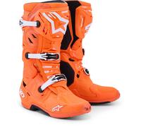 Alpinestars Tech 10 Supervented Motocross Stiefel, orange/schwarz/weiß, Größe 14 (49,5)