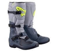 Alpinestars Tech 3 Motorradstiefel hellgrau-schwarz-fluogelb 52