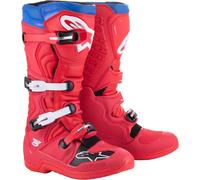 Alpinestars Tech 5 Motocross Stiefel, weiss-rot-blau, Größe 52 für Männer