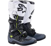 Alpinestars TECH 5 Motorradstiefel schwarz-grau-weiß-fluogelb 45,5