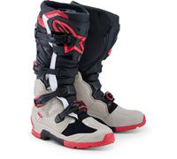 Alpinestars Tech 7 Enduro 2026 Motocross Stiefel, schwarz/grau/rot, Größe 9
