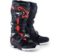 Alpinestars Tech 7 Enduro Drystar WP Motocross Stiefel, schwarz/rot/weiß, Größe 13