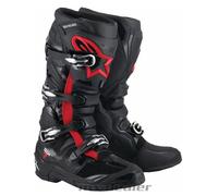 Alpinestars Tech 7 EVO Schwarz Rot Fluo Stiefel MX Motocross Enduro Cross Stiefel US 13 / EU 48