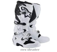 Alpinestars Tech 7 EVO Weiß Schwarz Stiefel MX Motocross Enduro Cross Stiefel