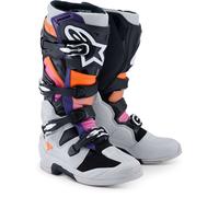 Crossstiefel Alpinestars Tech 7 Schwarz/Grau/Orange/Magenta43 Schwarz,Grau,Orange,Magenta