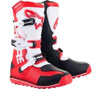 Alpinestars Tech Trial Motorradstiefel weiß-rot-schwarz 42