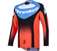 Alpinestars Techstar KNIF Motocross Jersey, schwarz-orange, Größe XL für Männer