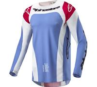 Alpinestars Techstar Ocuri Motocross Jersey, weiss-blau, Größe S