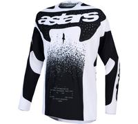 Alpinestars Techstar Swan Motocross Jersey, weiß/schwarz, Größe S