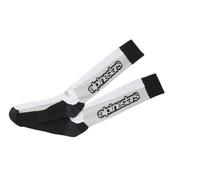 Alpinestars, Touring Summer Socks, Technische Socken, Kompressionsstrümpfe für Damen und Herren, Funktionssocken für Motorradfahren, Motocross, Fahrradfahren, Laufen Weiß Größe L XXL (1er stück)