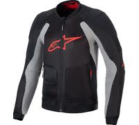 Alpinestars Troop-Air Protektorenjacke, schwarz-grau-rot, Größe 2XL für Männer